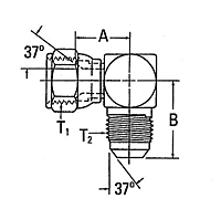 2071 37º Flare Swivel to 37º Flare